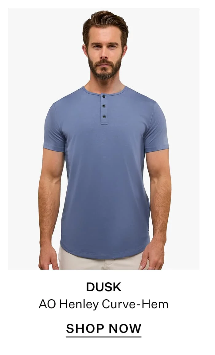 Dusk AO Henley Curve-Hem