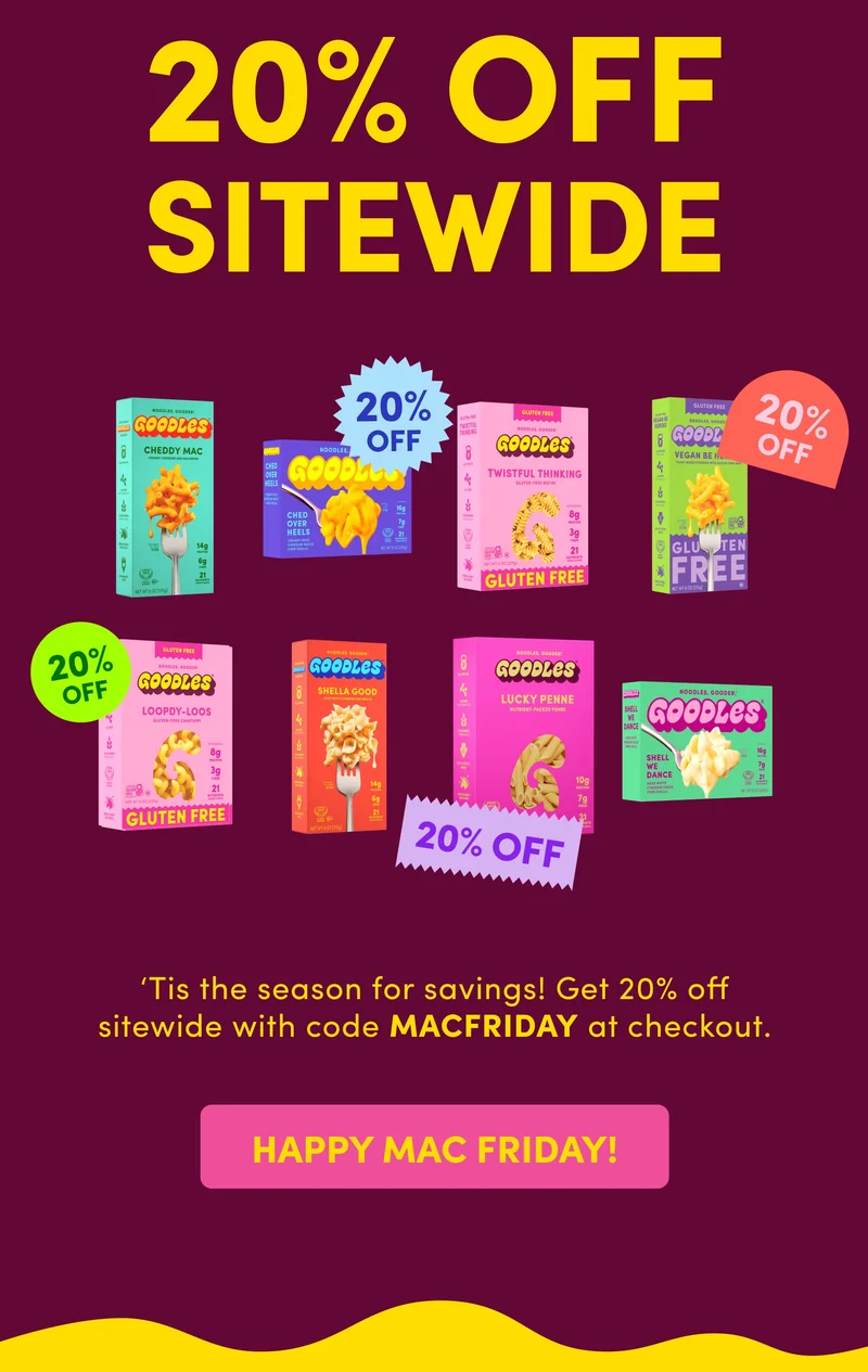 20% OFF SITEWIDE