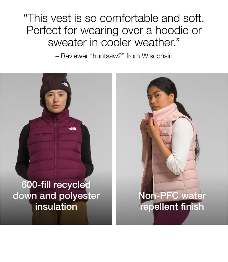 This vest is so comfortable and soft. Perfect for wearing over a hoodie or sweater in cooler weather. - Reviewer huntsaw2 from Wisconsin