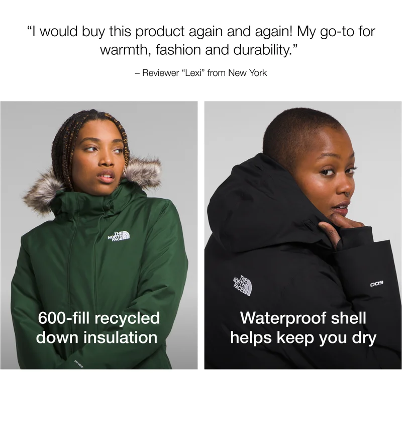 I would buy this product again and again! My go-to for warmth, fashoin and durability - Reviewer Lexi from New York.
