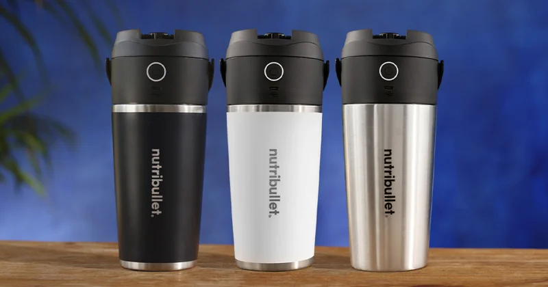 3 nutribullet FlipTM blenders on a counter.