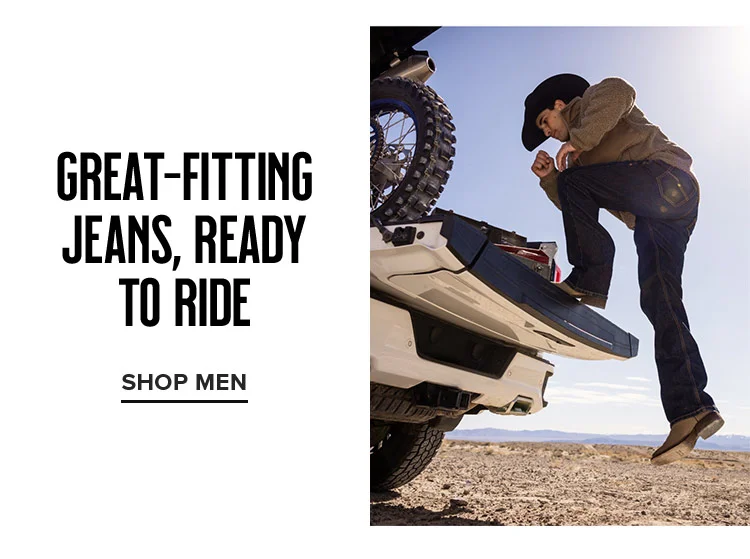 Great-fitting jeans, ready to ride | SHOP MEN