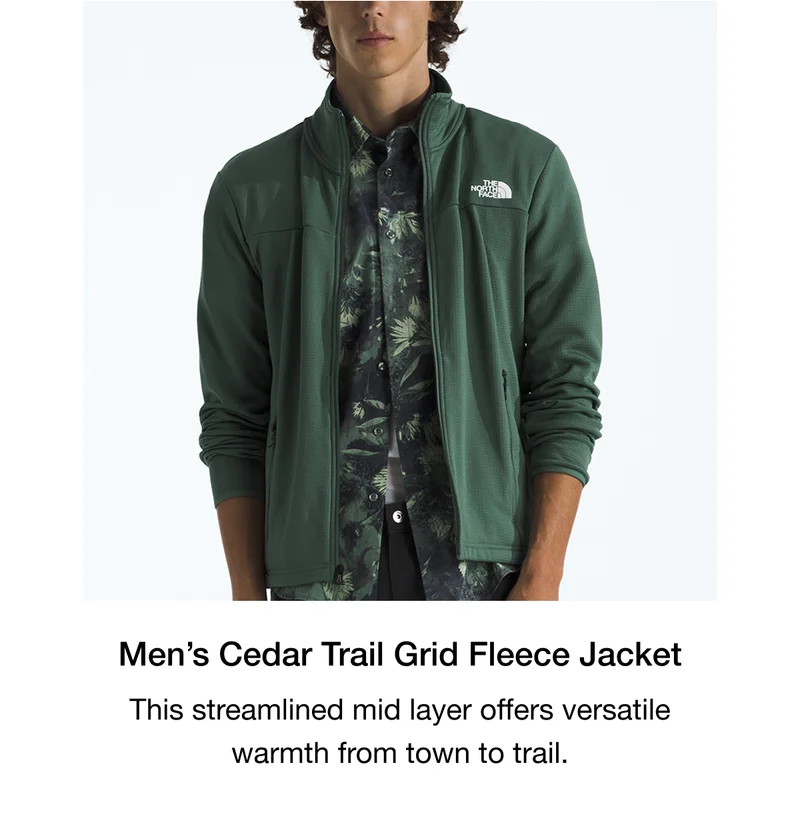 Men’s Cedar Trail Grid Fleece Jacket