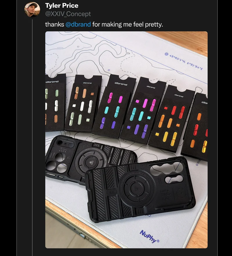 @XXIV_Concept on Twitter: "thanks dbrand for making me feel pretty."