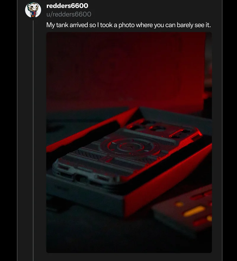 u/redders6600 on Reddit: "My tank arrived so I took a photo where you can barely see it."