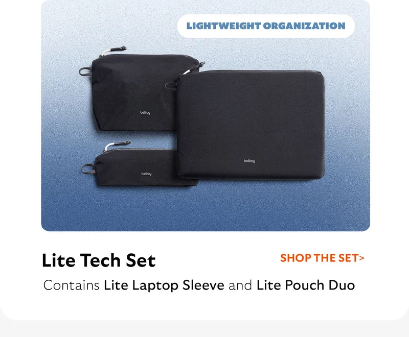 Lite Tech Set Contains Lite Laptop Sleeve and Lite Pouch Duo [Starburst] Lightweight organization
