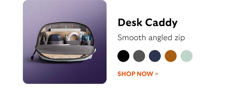 Desk Caddy [Starburst] Fold-down front panel