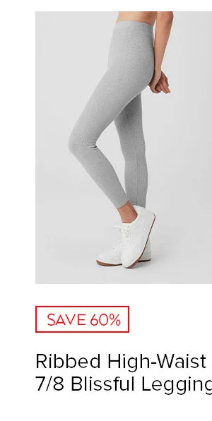 RIBBED HIGH-WAIST 7/8 BLISSFUL LEGGING