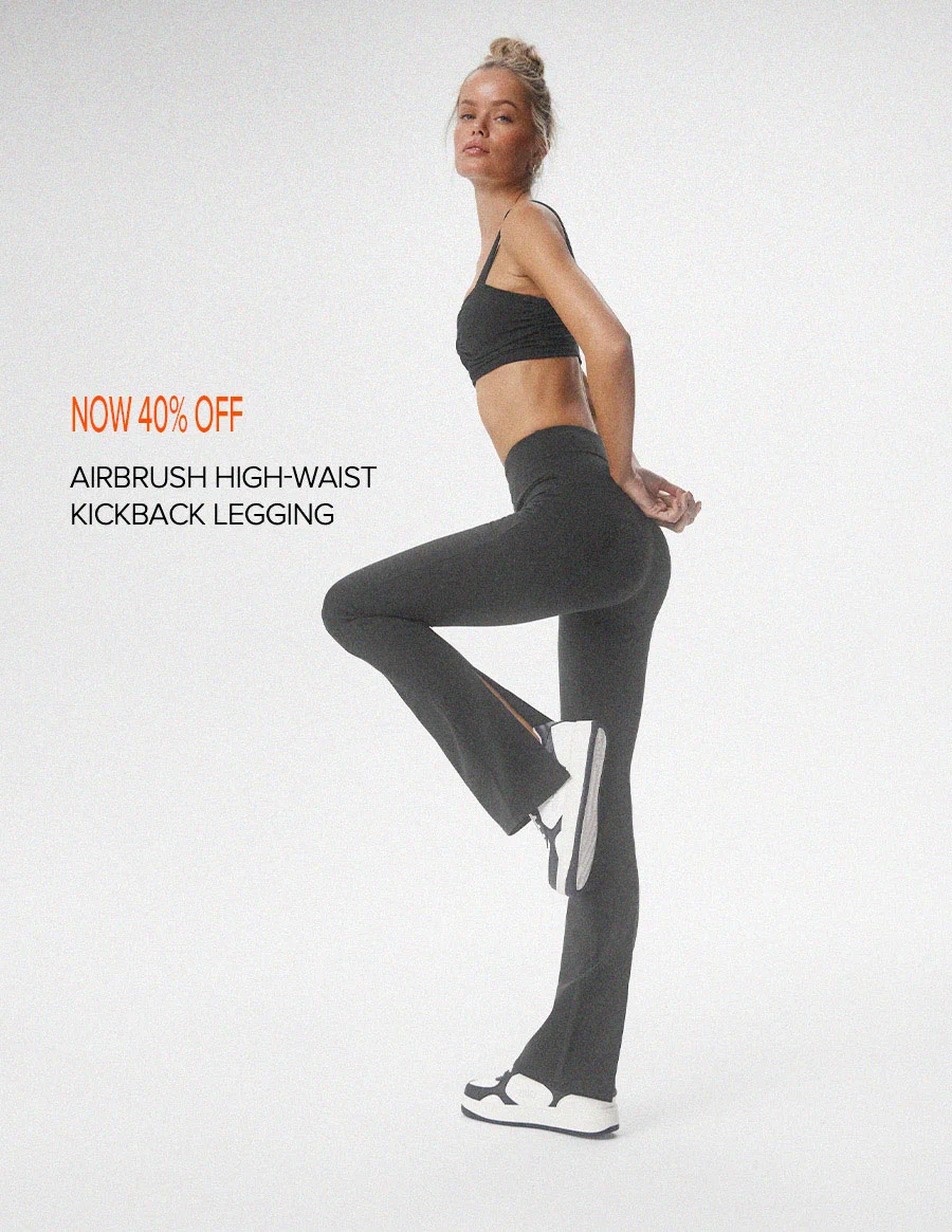 NOW 40% OFF AIRBRUSH HIGH-WAIST KICKBACK LEGGING