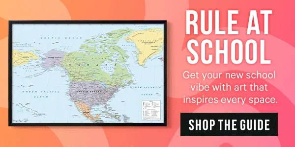 Rule at School - get your new school vibe with art that inspires every space