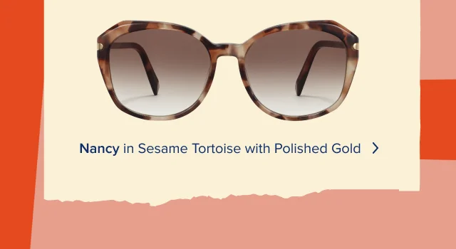 Nancy in Sesame Tortoise with Polished Gold