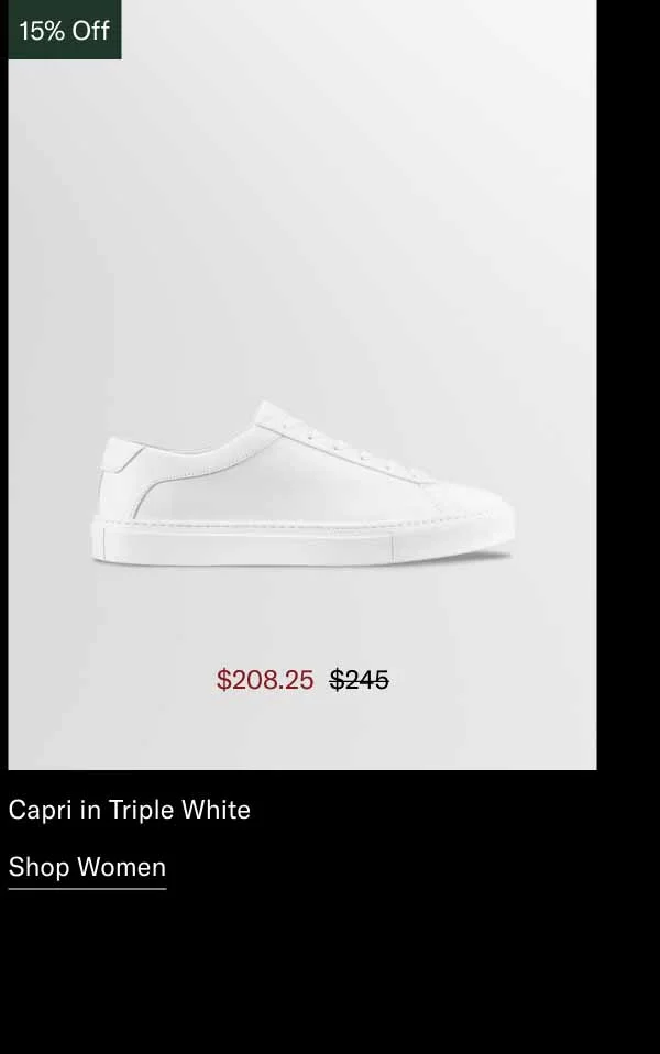 Capri in Triple White. Shop Now