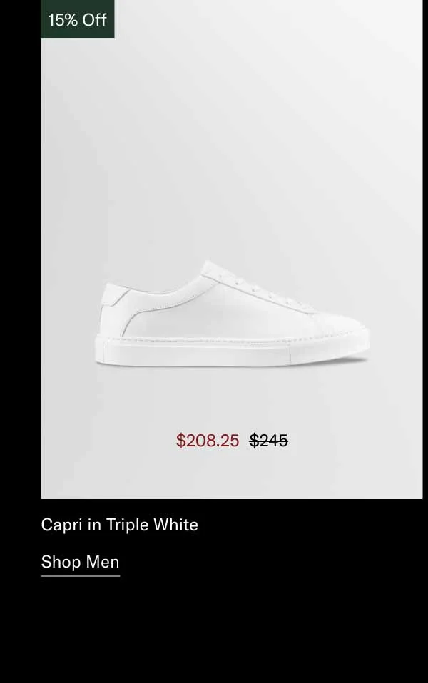 Capri in Triple White. Shop Now