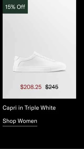 Capri in Triple White. Shop Now