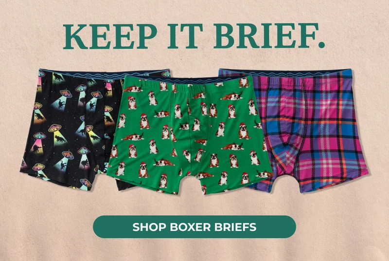 KEEP IT BRIEF - SHOP BOXER BRIEFS