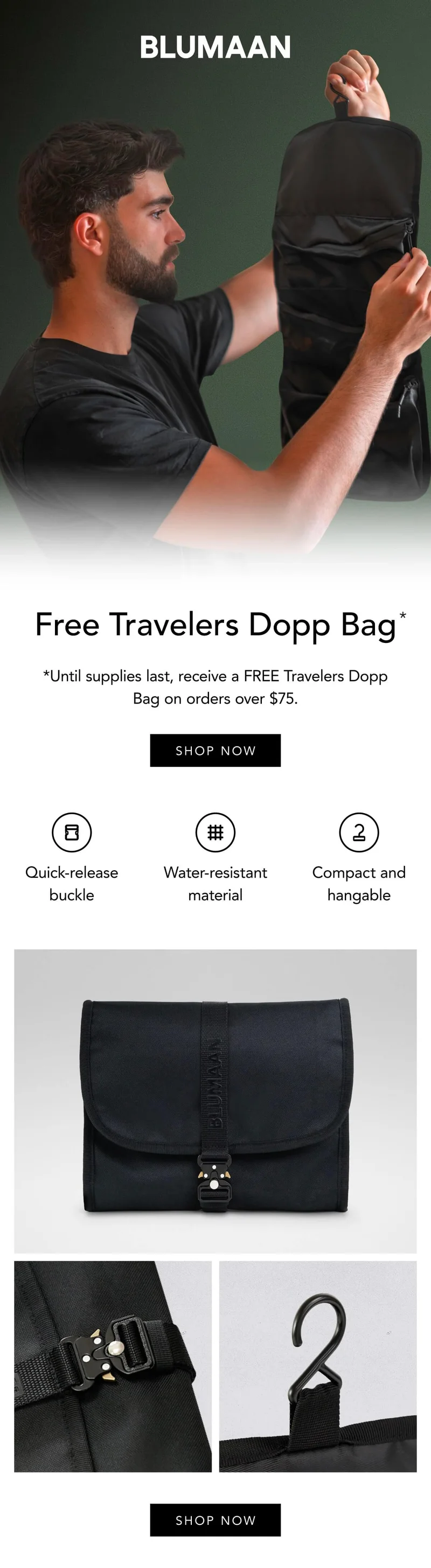 Free Travelers Dopp Bag