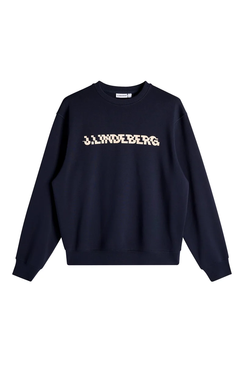 Image of Club Printed  Crew Neck / JL Navy