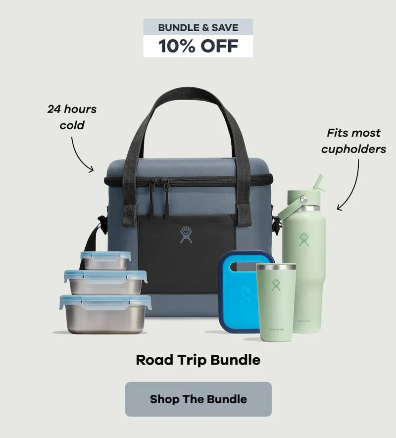 BUNDLE & SAVE 10% OFF. Road Trip Bundle. 24 hours cold. Fits most cupholders. | Shop The Bundle