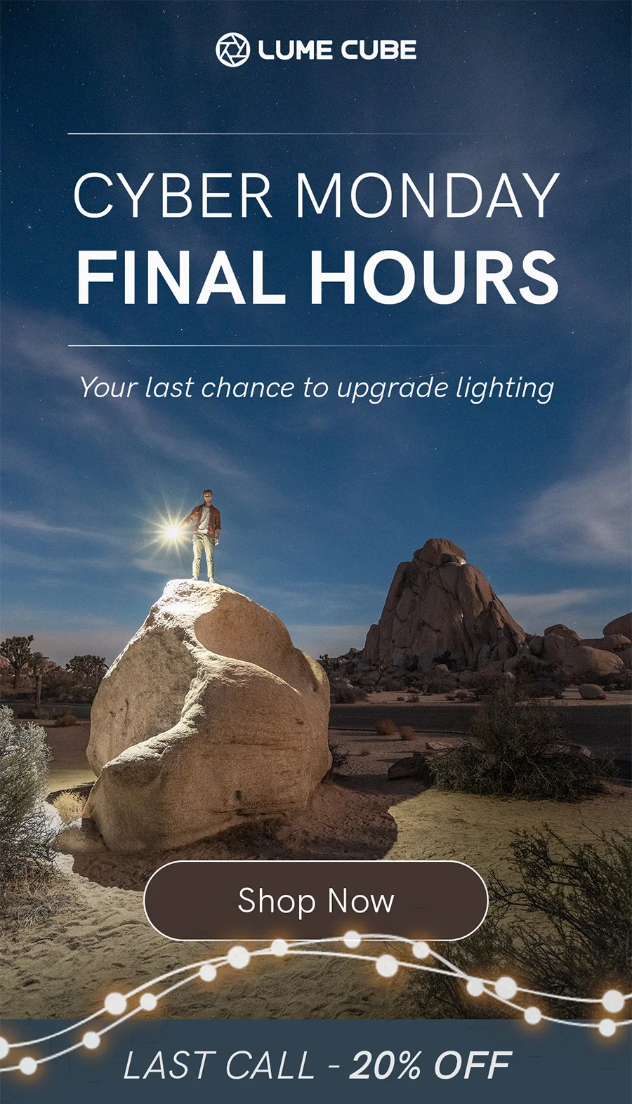 Cyber Monday final hours: your last chance to save 20% off sitewide.