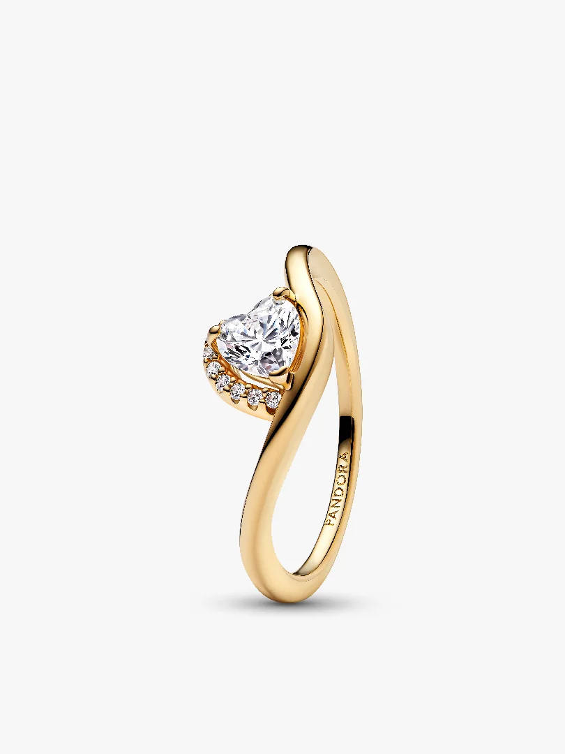 Wavy Heart Ring