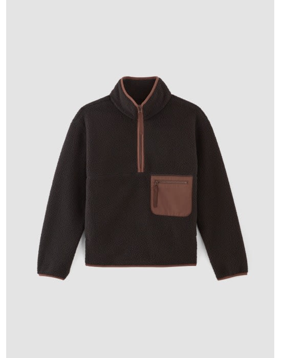 [image]the renew fleece oversized half-zip