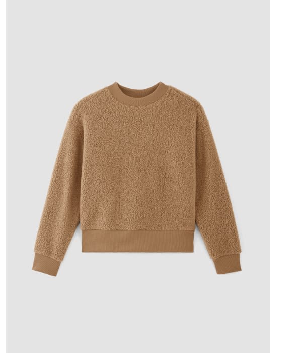 [image]the renew fleece oversized crew