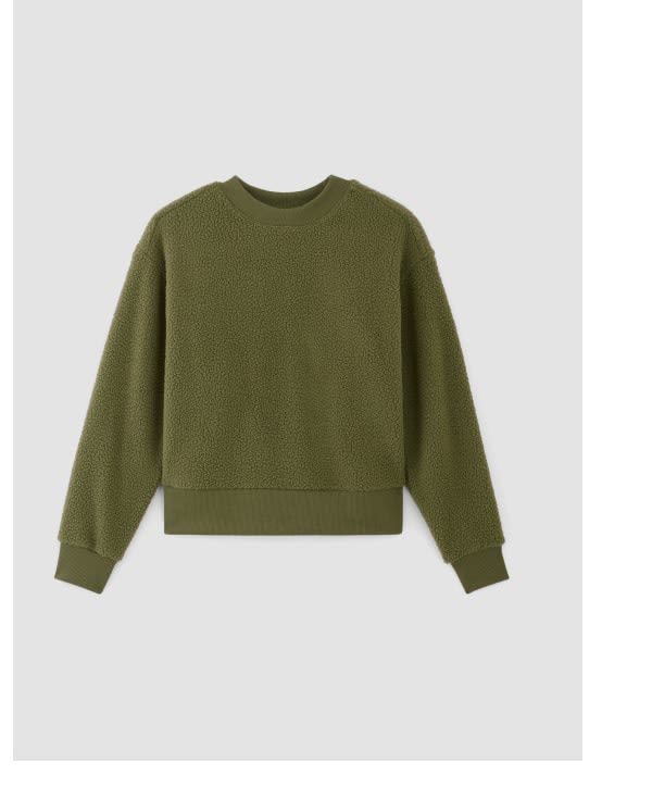 [image]the renew fleece oversized crew