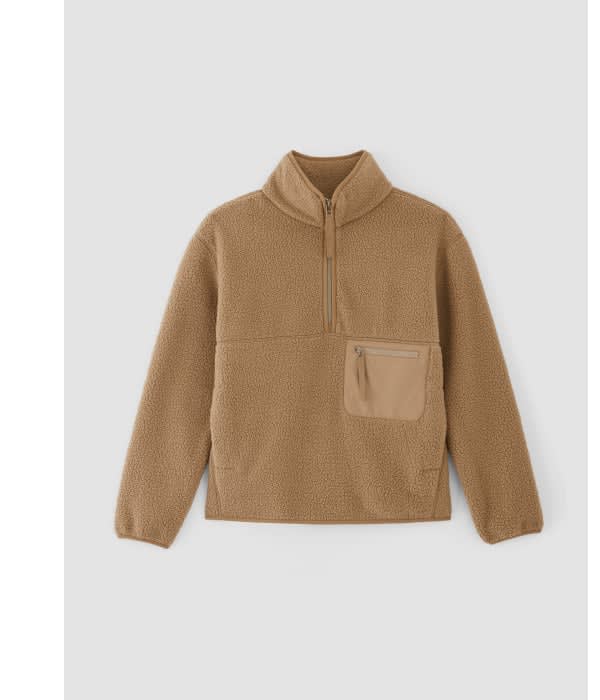 [image]the renew fleece oversized half-zip
