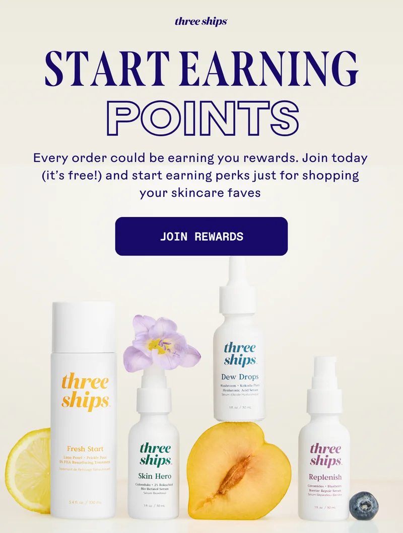 Start earning points. Join rewards.