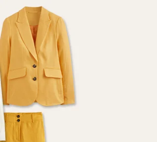 Marylebone Linen Blazer - Artisan Gold