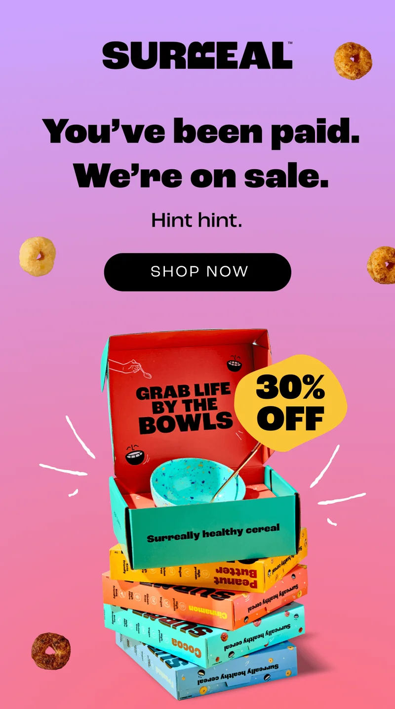You’ve been paid. We’re on sale. Hint hint.