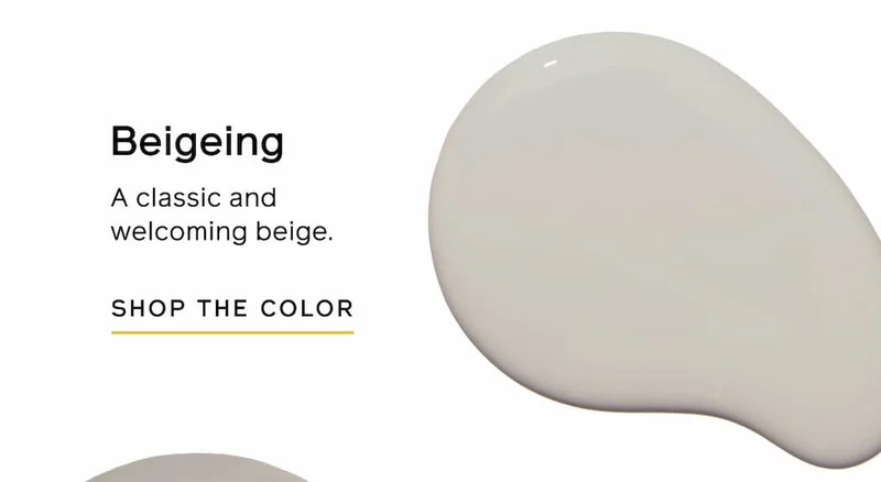 Beigeing. A classic and welcoming beige. SHOP THE COLOR