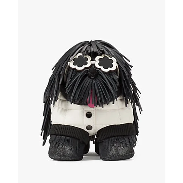 Shaggy Fringed 3d Dog Crossbody