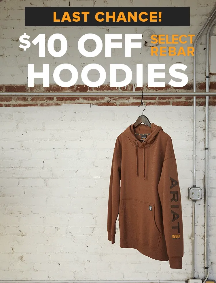 $10 OFF REBAR HOODIES