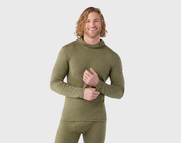 Men's Classic Thermal Merino Base Layer Hoodie