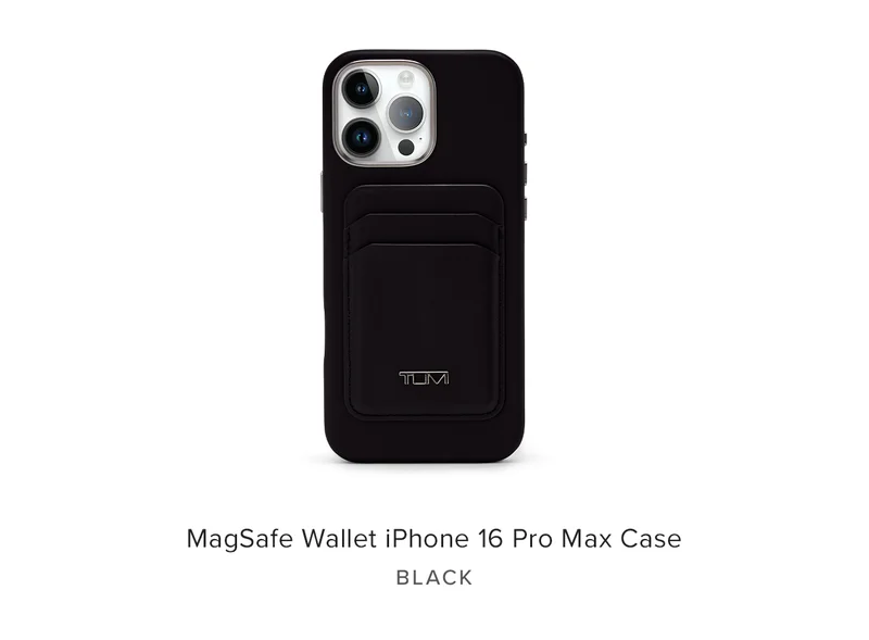 MagSafe Wallet iPhone 16 Pro Max Case (Black)