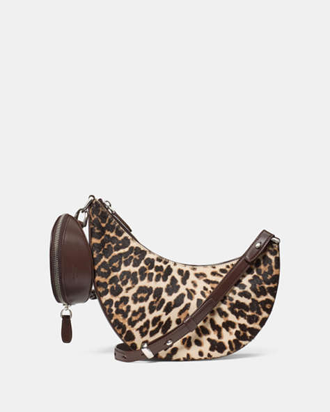 Duo Leopard Haircalf Crossbody Bag
