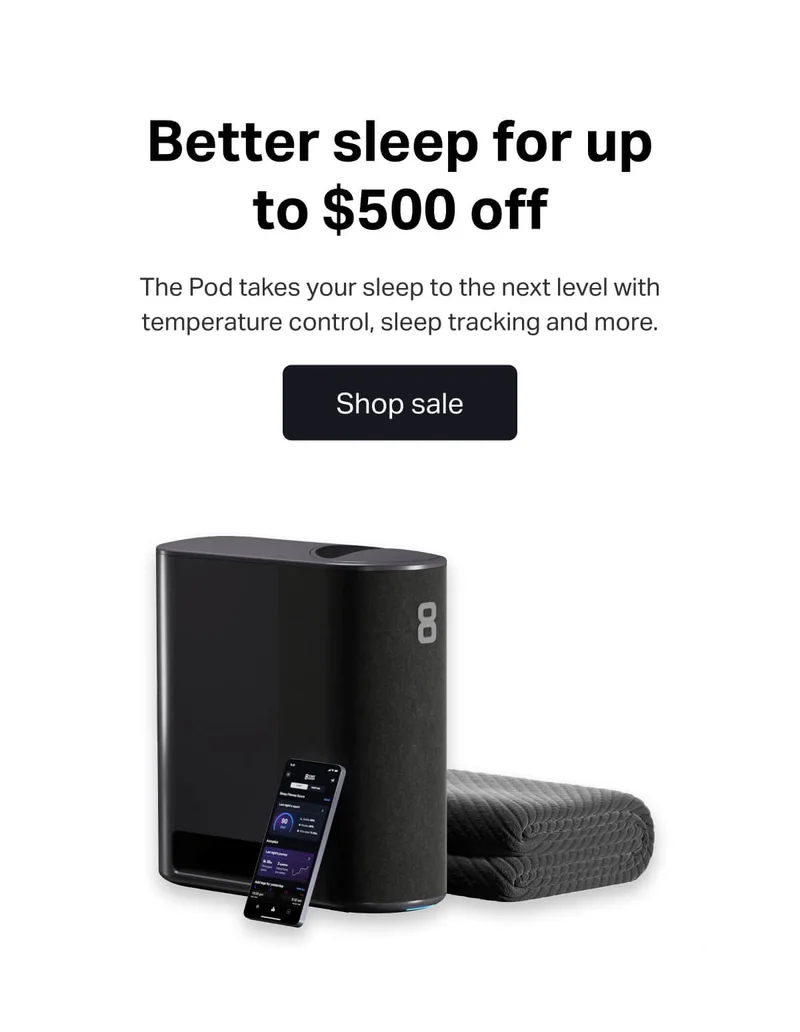 Better sleep for up to $500 off