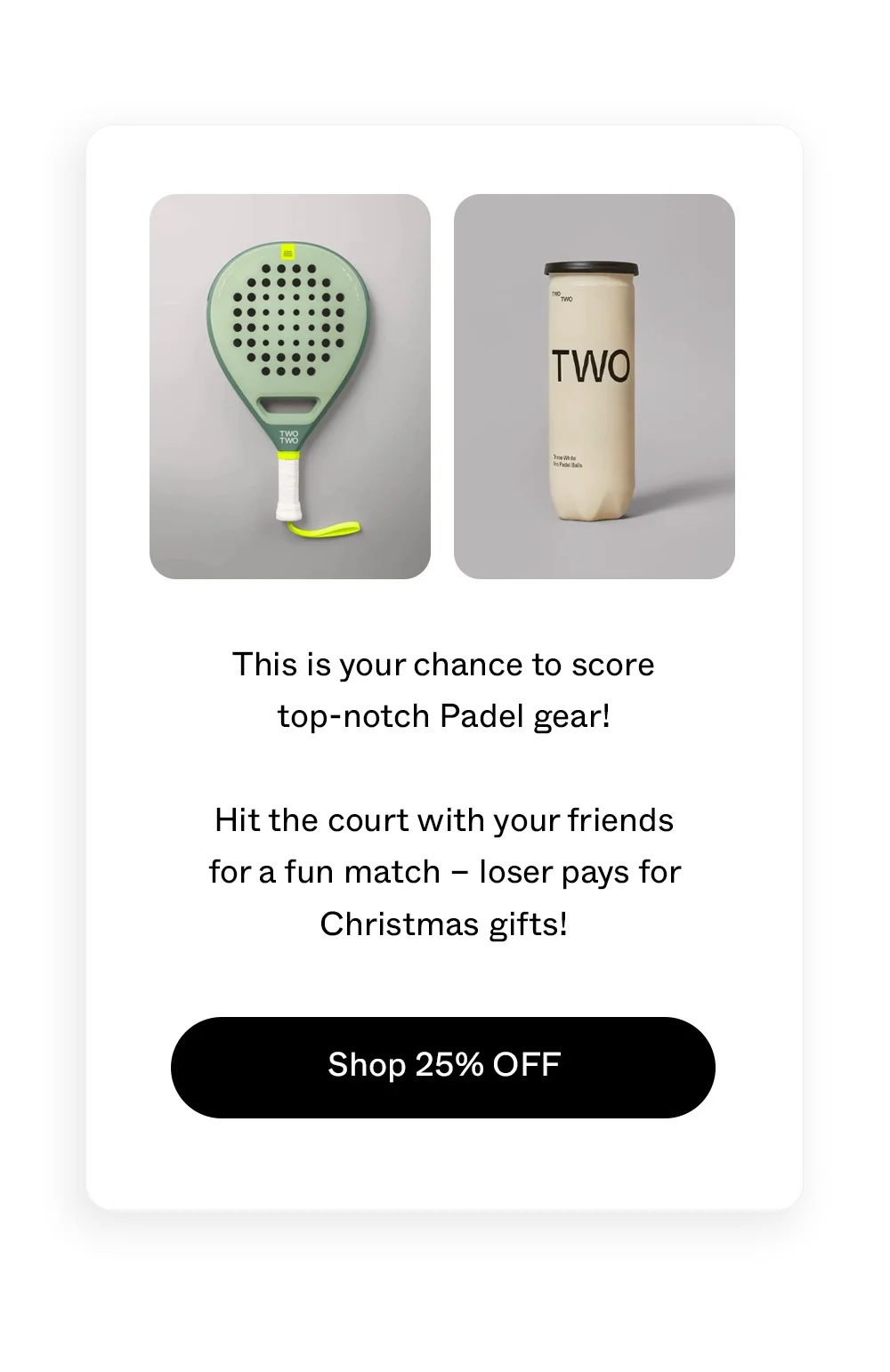 SHOP 25% OFF