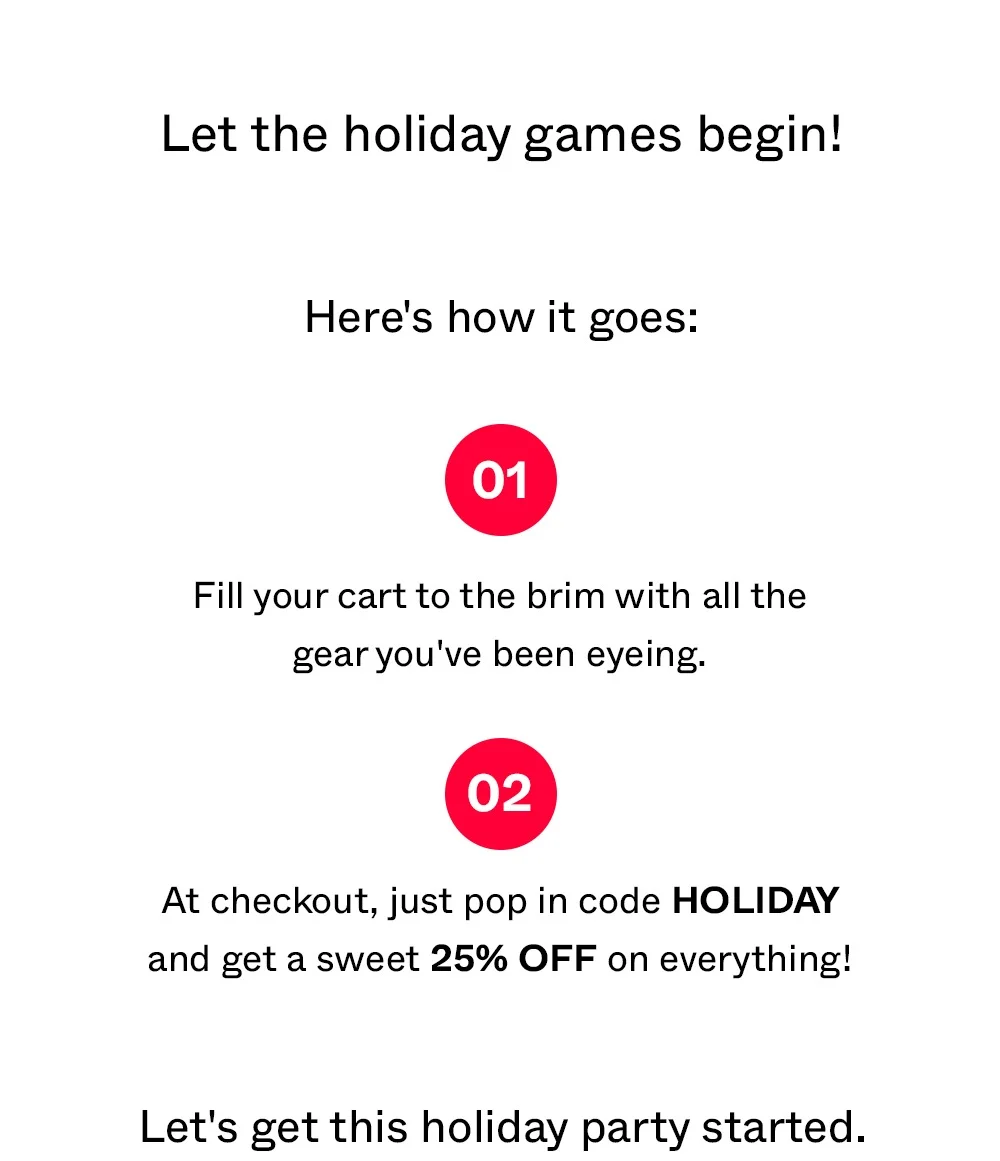 LET THE HOLIDAY GAMES BEGIN!