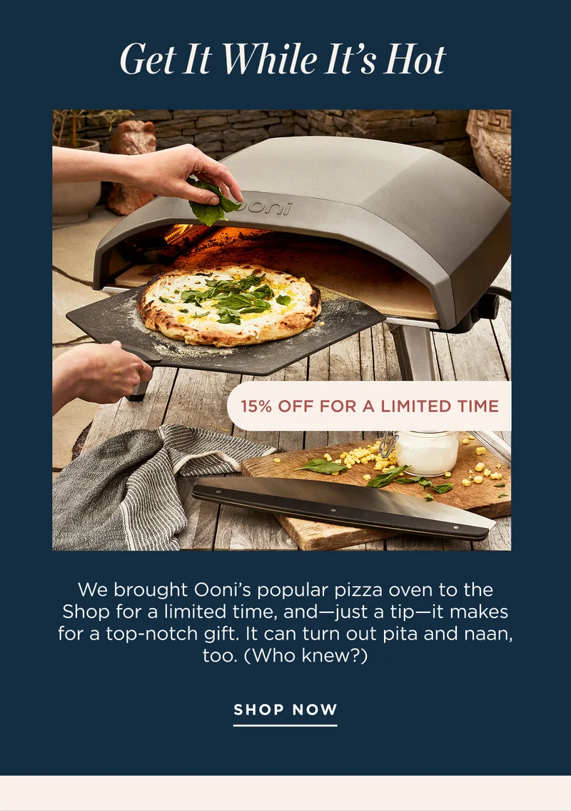 15% Off Ooni Pizza Oven
