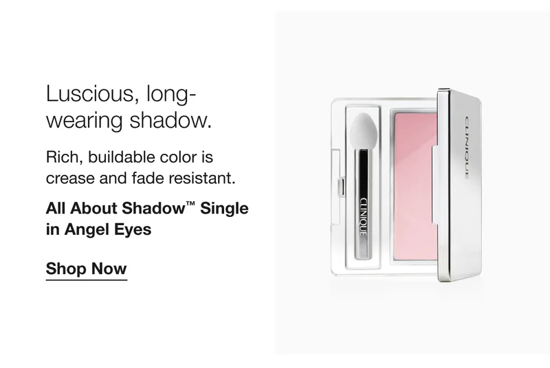 Luscious, long-wearing shadow. | Rich, buildable color is crease and fade resistant. | All About Shadow™ Single in Angel Eyes | Shop Now