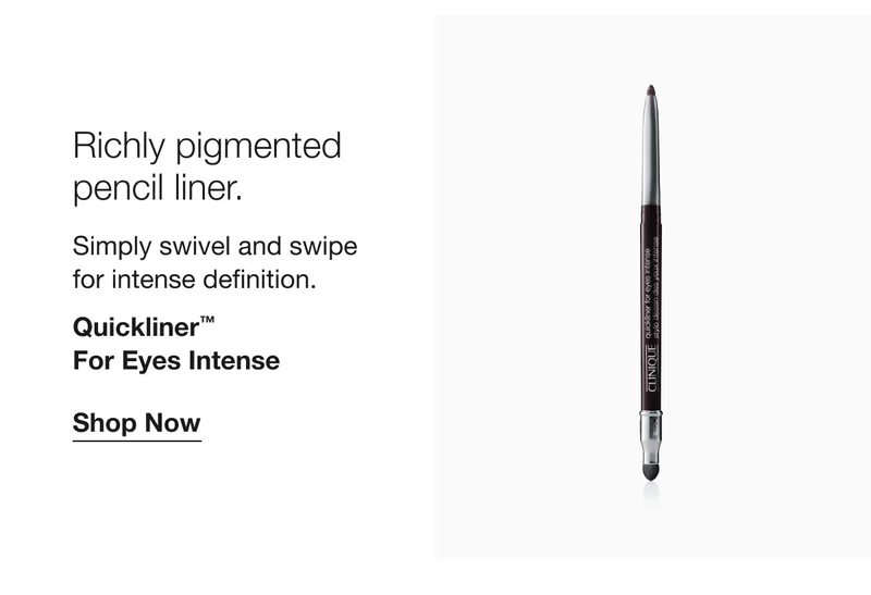 Richly pigmented pencil liner. | Simply swivel and swipe for intense definition. | Quickliner™ For Eyes Intense | Shop Now