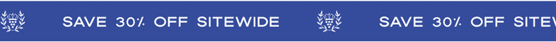 Save 30% OFF Sitewide