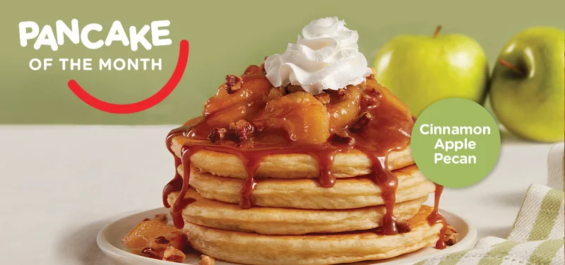 April Pancake of the Month | Cinnamon Apple Pecan