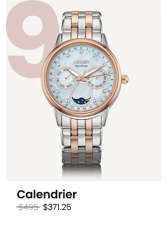 Calendrier WAS: $495  NOW: $371.25