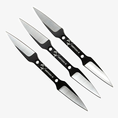 Double Bladed Zulu Throwing Knives, Set of 3