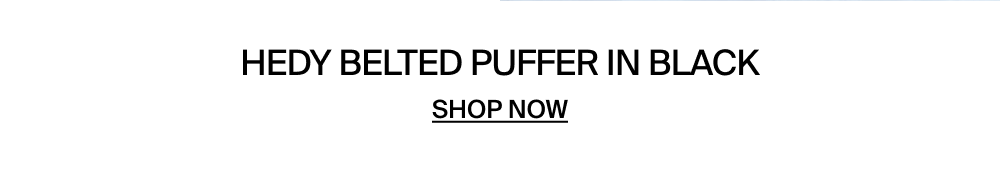 Shop the Hedy Belted Puffer in Black