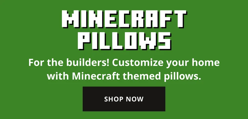 Customize your home with Minecraft themed pillows