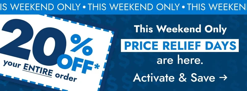 Shop BBB Price Relief Days - 20% off entire order
